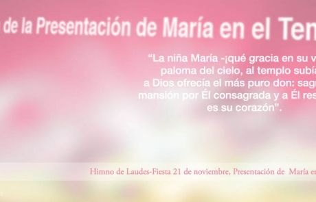 Fiesta de la Presentación de María en el Templo
